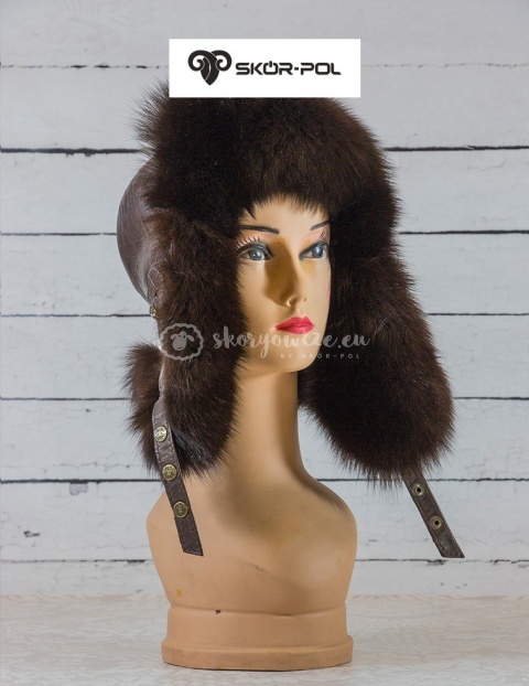 Czapka Papacha, uszatka, pilotka - damska