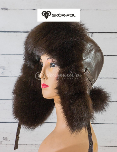 Czapka Papacha, uszatka, pilotka - damska