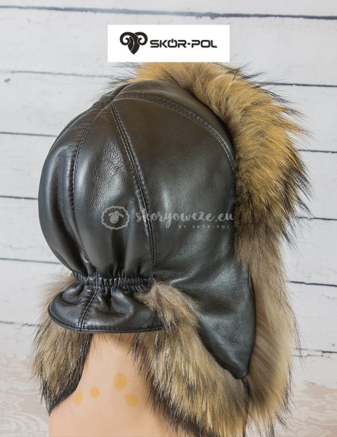 Czapka Papacha, uszatka, pilotka - damska jenot