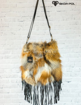 Listonoszka z futerkiem z lisa - rudy lis