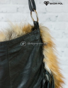 Listonoszka z futerkiem z lisa - rudy lis