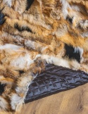 Narzuta dekoracyjna/dywan błam z lisa 160x200 #rudy lis z czarnym