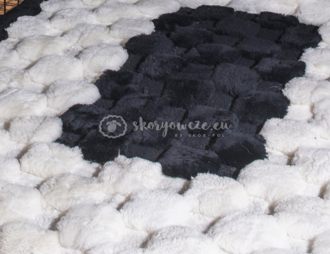 Iceland trimmed sheepskin bedspread 160x200 #black frame Iceland trimmed sheepskin bedspread 160x200 #black frame