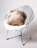 Decorative Sheepskin Pillow / Black