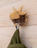 Wall hanger /Clothes hanger/ wooden sheep hanger "one" round