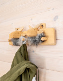 Clothes hanger/wall hanger/wooden sheep hanger "double"