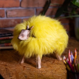 Baranek dekoracyjny / żółty