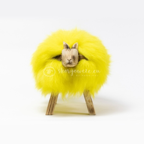 Baranek dekoracyjny / żółty