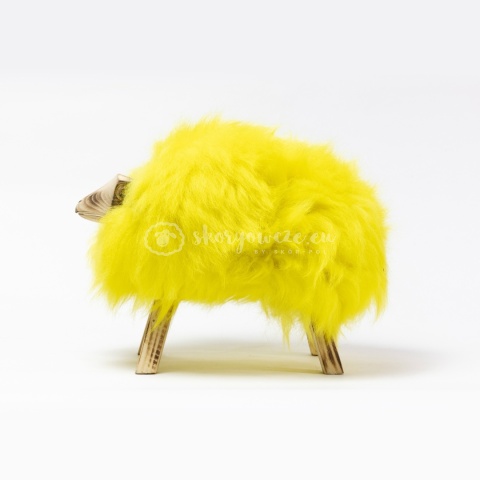 Baranek dekoracyjny / żółty