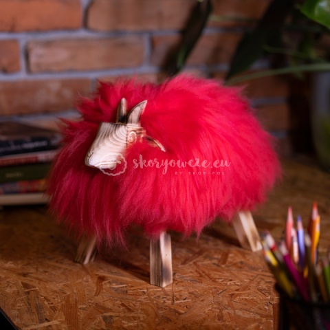 Baranek dekoracyjny / czerwony