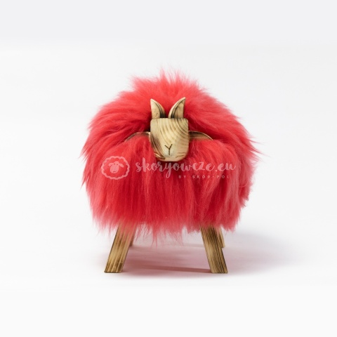 Baranek dekoracyjny / czerwony
