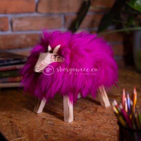 Baranek dekoracyjny / fuksja