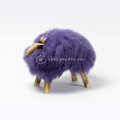 Baranek dekoracyjny / fioletowy