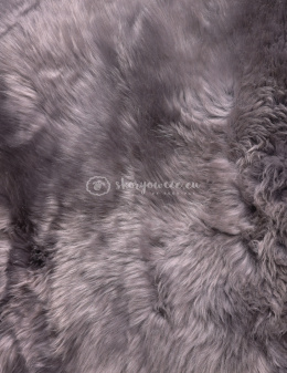 Natural sheepskin / dyed / steel
