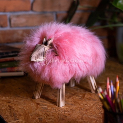 Baranek dekoracyjny / różowy