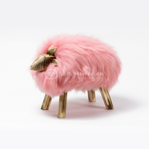 Baranek dekoracyjny / różowy