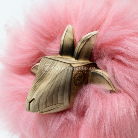 Baranek dekoracyjny / różowy