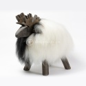 Renifer dekoracyjny / czarno biały
