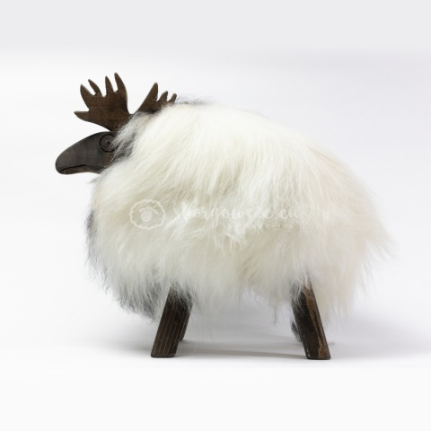 Renifer dekoracyjny / czarno biały