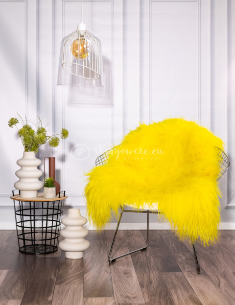 Island sheepskin / dyed / yellow / lemon Island sheepskin / dyed / yellow / lemon
