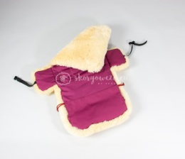 Wkładka do fotelika z zapięciem / Bordowa