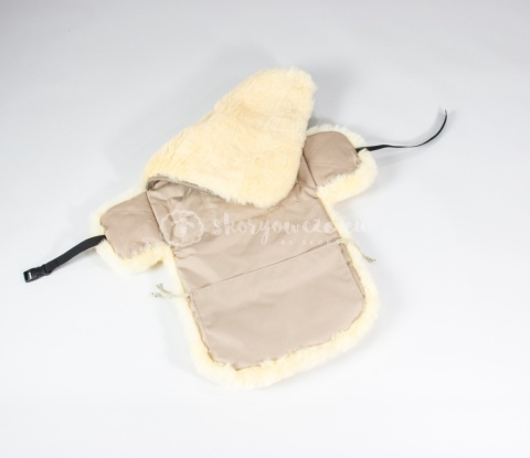 Wkładka do fotelika z zapięciem / Beżowa